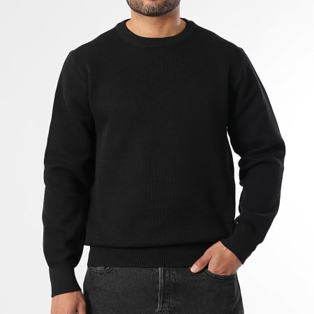 LBO - Pull Col rond Maille Texturée 2153 Noir