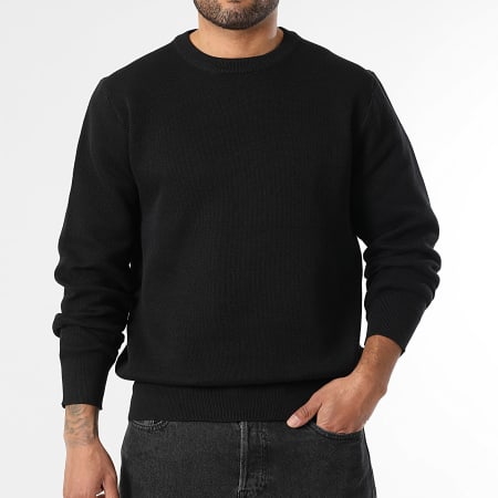 LBO - Pull Col rond Maille Texturée 2153 Noir