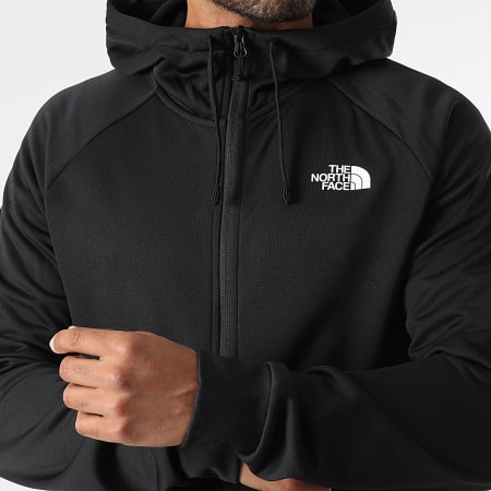 The North Face - Felpa con cappuccio zip Reaxion 2.0 A8DVY Nera