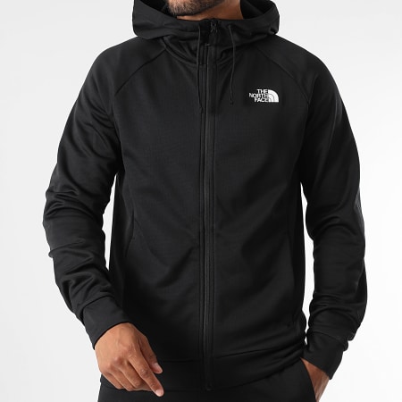 The North Face - Felpa con cappuccio zip Reaxion 2.0 A8DVY Nera