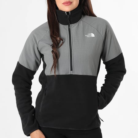 The North Face - Veste Outdoor Femme Polaire Glacier A8E06 Noir Gris