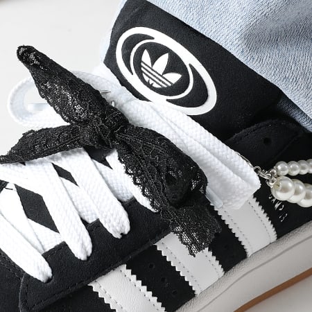 Adidas Originals - Baskets Femme Campus 00s HQ6638 Core Black Footwear White x Superlaced SuperJewels