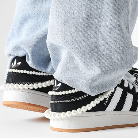 Adidas Originals - Baskets Femme Campus 00s HQ6638 Core Black Footwear White x Superlaced SuperJewels