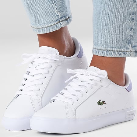 Lacoste Women's Powercourt 225 White Light Purple sneakers Ryses