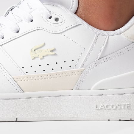 Lacoste - Baskets Femme T-Clip Set 225 White Off White