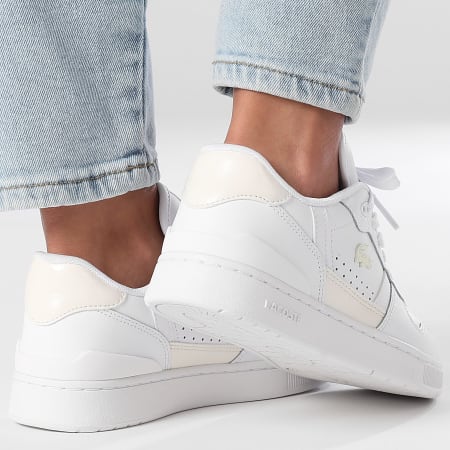Lacoste - Baskets Femme T-Clip Set 225 White Off White