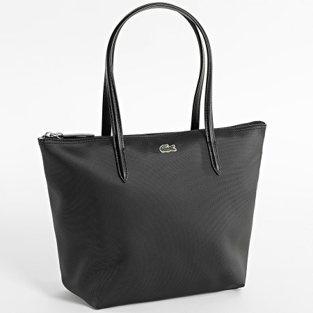 Lacoste - Sac A Main Femme Logo Brodé Crocodile Noir