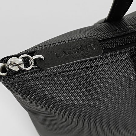 Lacoste - Sac A Main Femme Logo Brodé Crocodile Noir