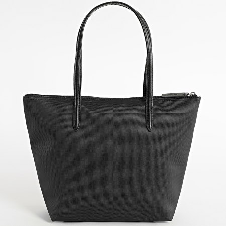 Lacoste - Sac A Main Femme Logo Brodé Crocodile Noir
