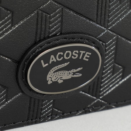 Lacoste - Portefeuille En Cuir The Blend Noir