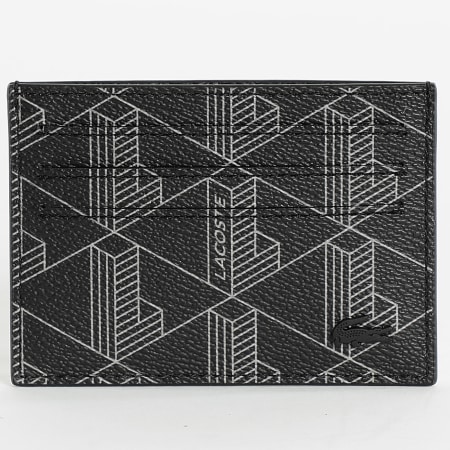 Lacoste - Porte-cartes En Simili Cuir The Blend Noir