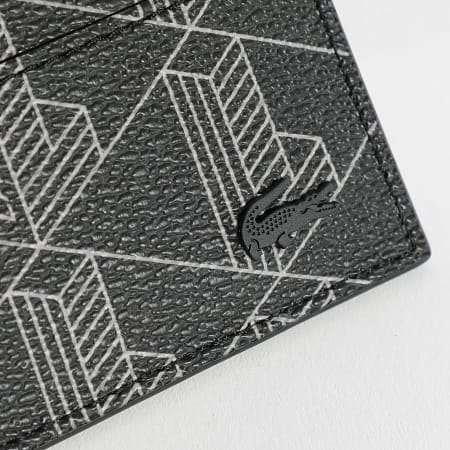 Lacoste - Porte-cartes En Simili Cuir The Blend Noir