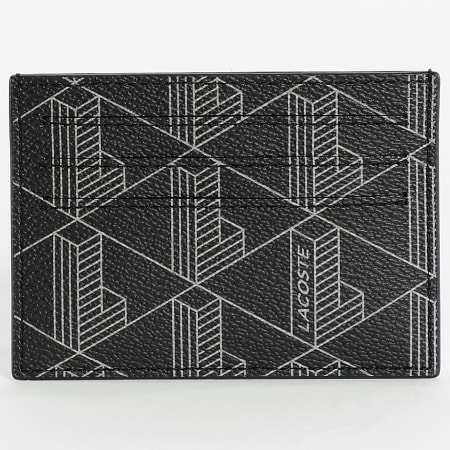 Lacoste - Porte-cartes En Simili Cuir The Blend Noir