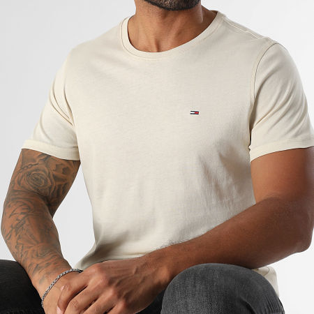 Tommy Jeans - Tee Shirt Tjm Xslim Jersey 4411 Beige Clair