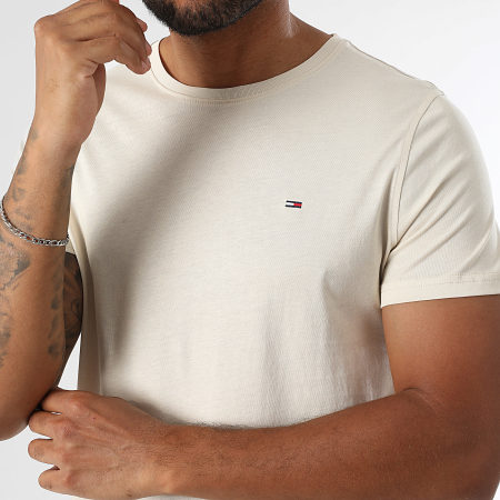 Tommy Jeans - Camiseta Tjm Xslim Jersey 4411 Beige Claro