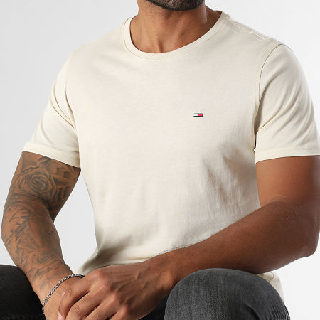 Tommy Jeans - Camiseta Tjm Xslim Jersey 4411 Beige Claro