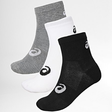 Asics - Lot De 3 Paires De Chaussettes 155205 Blanc Noir Gris Chiné