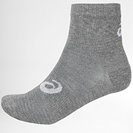 Asics - Lot De 3 Paires De Chaussettes 155205 Blanc Noir Gris Chiné