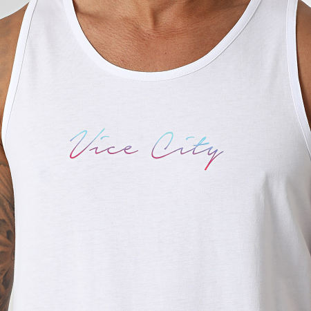 Luxury Lovers - Débardeur Vice City Los Angeles Blanc