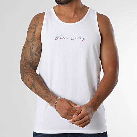 Luxury Lovers - Débardeur Vice City Los Angeles Blanc