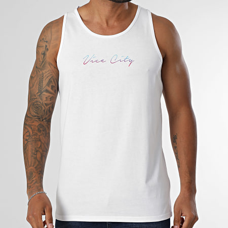 Luxury Lovers - Débardeur Vice City Los Angeles Blanc