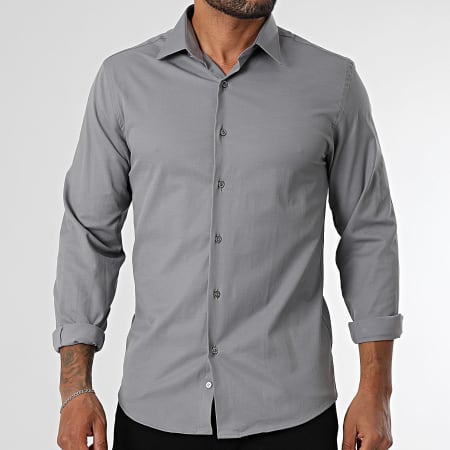 Mackten - Chemise Manches Longues 322 Gris