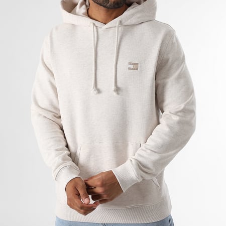 Tommy Jeans - Sweat Capuche Badge Hoodie 1922 Beige Chiné