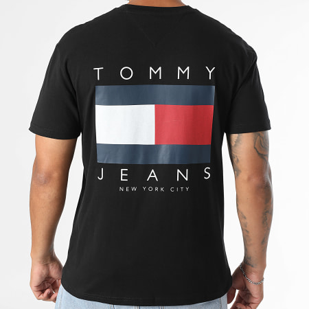 Tommy Jeans - Tee Shirt Flag Graphic Back Print 1910 Noir