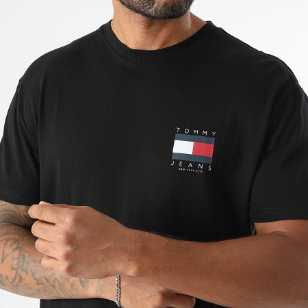 Tommy Jeans - Tee Shirt Flag Graphic Back Print 1910 Noir