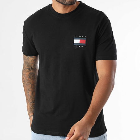 Tommy Jeans - Tee Shirt Flag Graphic Back Print 1910 Noir