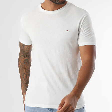 Tommy Jeans - Set di 3 camicie slim 1579 bianco rosso blu navy