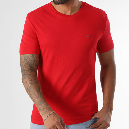 Tommy Jeans - Set di 3 camicie slim 1579 bianco rosso blu navy