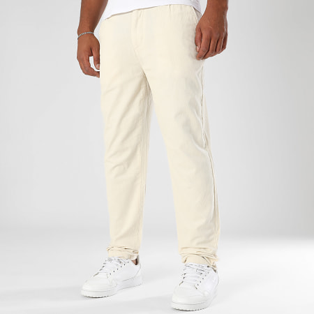 Tommy Jeans - Pantalon Chino Isaac Light Cord 1702 Beige Clair
