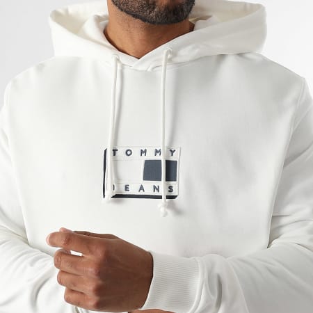 Tommy Jeans - Sweat Capuche Pop Flag 1623 Blanc