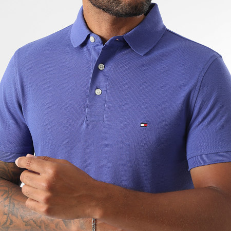Tommy Hilfiger - Polo Manches Courtes Slim 1985 7771 Bleu Roi