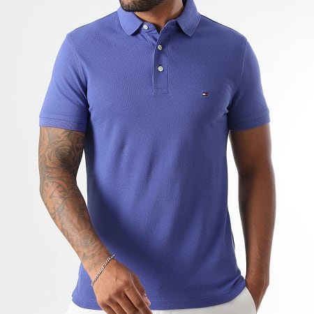 Tommy Hilfiger - Polo Manches Courtes Slim 1985 7771 Bleu Roi