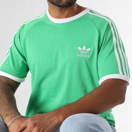 Adidas Originals - Tee Shirt A Bandes 3 Stripes KA5058 Vert Clair