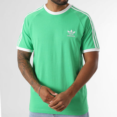 Adidas Originals - Tee Shirt A Bandes 3 Stripes KA5058 Vert Clair