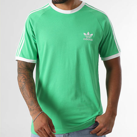 Adidas Originals - Tee Shirt A Bandes 3 Stripes KA5058 Vert Clair