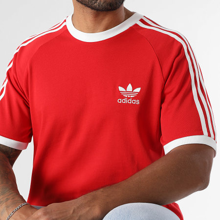 Adidas Originals - Tee Shirt A Bandes 3 Stripes IA4852 Rouge