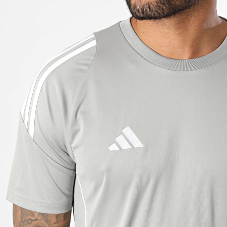 Adidas Sportswear - Tee Shirt A Bandes Tiro24 Jersey IS1012 Gris