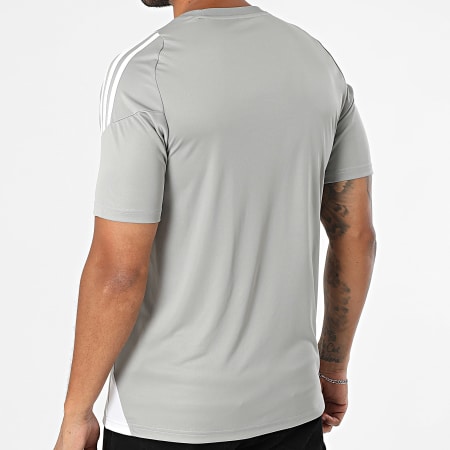 Adidas Sportswear - Tee Shirt A Bandes Tiro24 Jersey IS1012 Gris