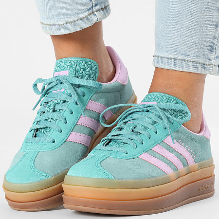 Adidas Originals - Baskets Femme Gazelle Bold JS3894 Powder Teal Bliss Lilac Pure Teal