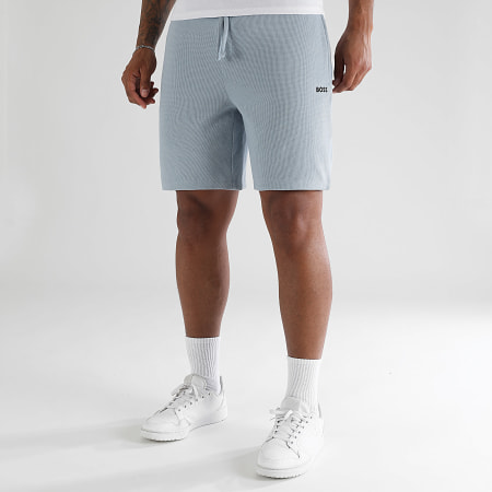 BOSS - Short Jogging Waffle 50535884 Bleu Clair