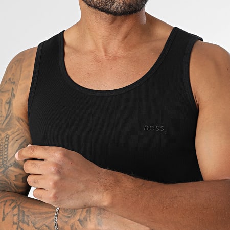 BOSS - Lot De 3 Débardeurs 50542132 Blanc Noir Bleu Clair