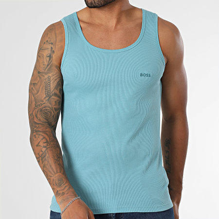 BOSS - Lot De 3 Débardeurs 50542132 Blanc Noir Bleu Clair