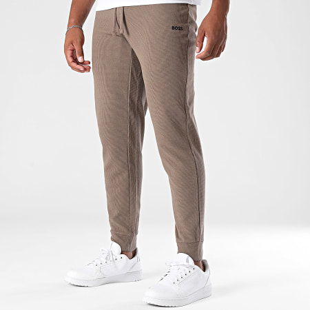Pantalon De Jogging BOSS - Taille élastique - Poches Latérales - Logo Imprimé - 87% Coton - Coupe Classique