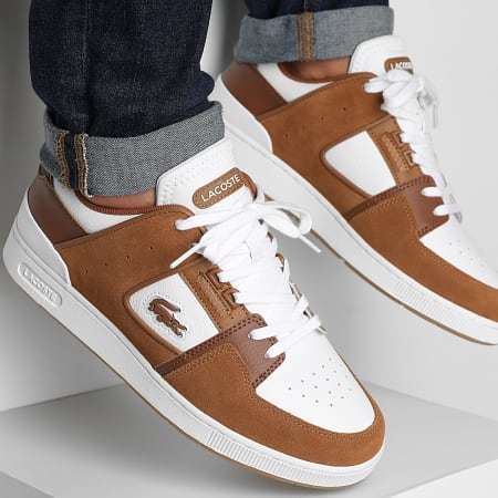 Lacoste - Sneakers Court Cage 225 Brown White - Ryses