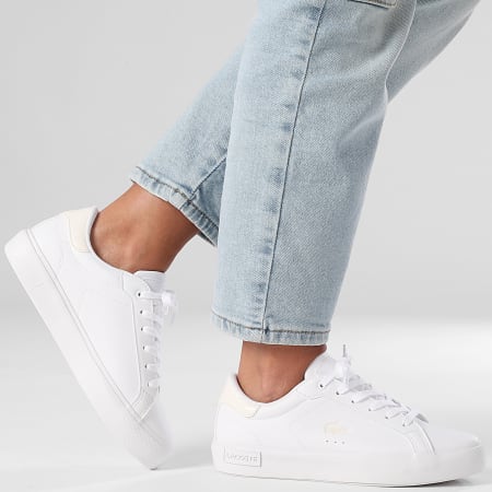 Lacoste - Baskets Femme Powercourt 225 White Off White