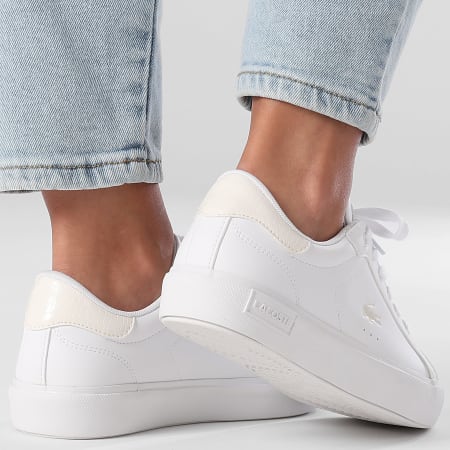 Lacoste - Baskets Femme Powercourt 225 White Off White